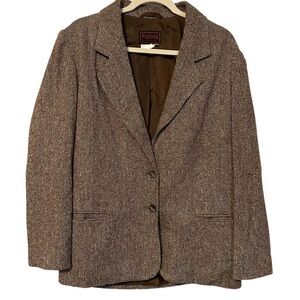 Vintage‎ wool blend blazer jacket Patina International size medium